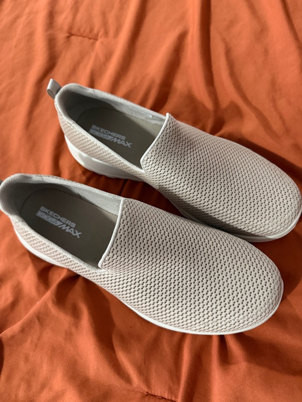 Skechers GOwalk Max Slip-On Shoes in Beige